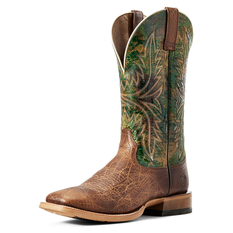 Ariat Westernstiefel Herren - Cowhand Braun/Grün ( ELWUZ-3019 )